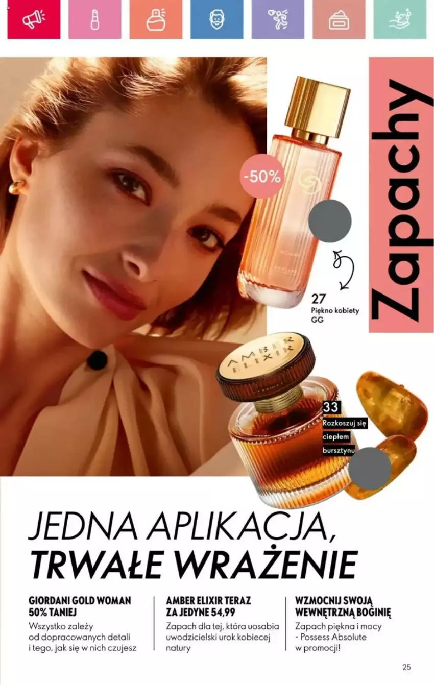 Gazetka promocyjna Oriflame - ważna 23.03 do 12.04.2025 - strona 67 - produkty: Absolut, Bursztyn, Gin, Giordani Gold, Kosz, Possess, Tera