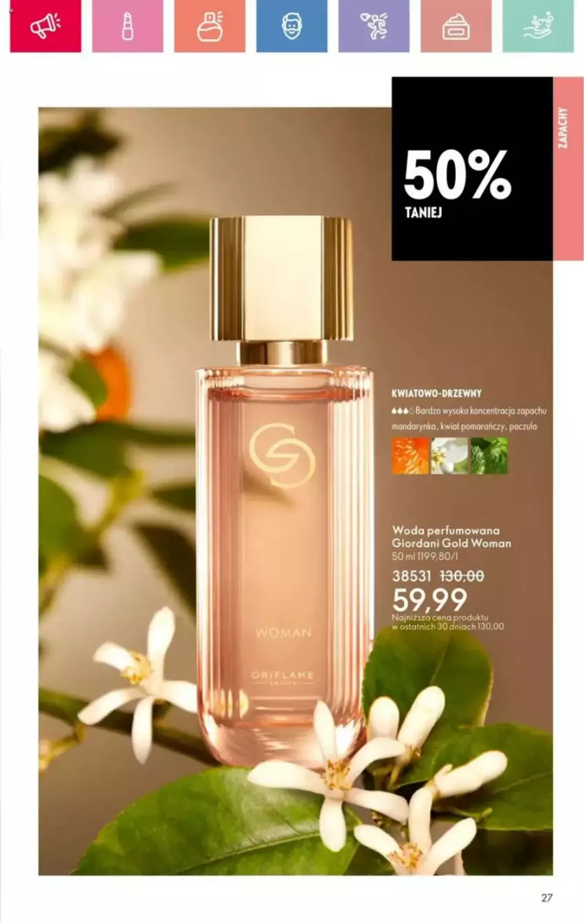 Gazetka promocyjna Oriflame - ważna 23.03 do 12.04.2025 - strona 69 - produkty: Giordani Gold, Oriflame, Perfum, Woda, Woda perfumowana