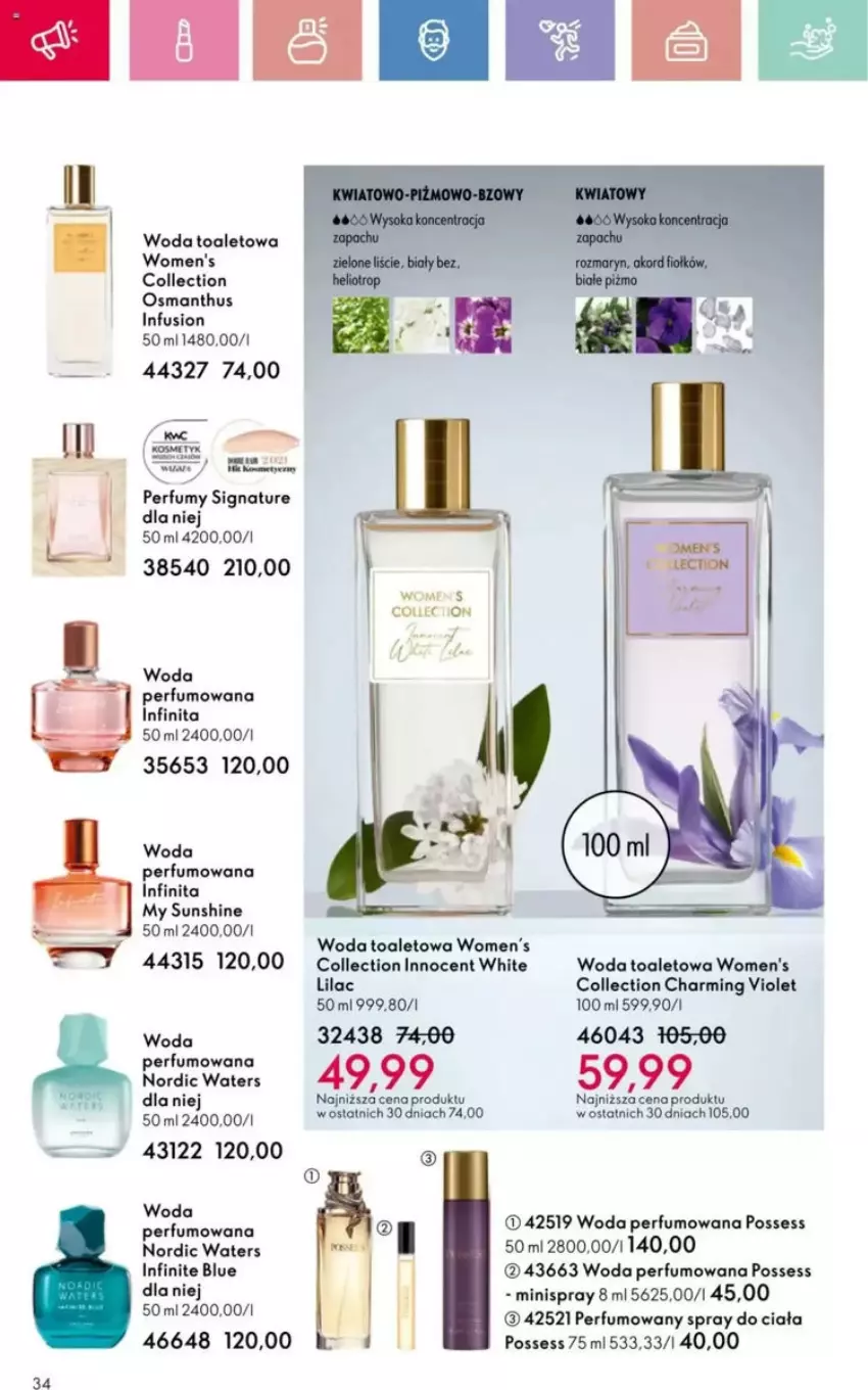 Gazetka promocyjna Oriflame - ważna 23.03 do 12.04.2025 - strona 77 - produkty: Fusion, Perfum, Possess, Woda, Woda perfumowana, Woda toaletowa