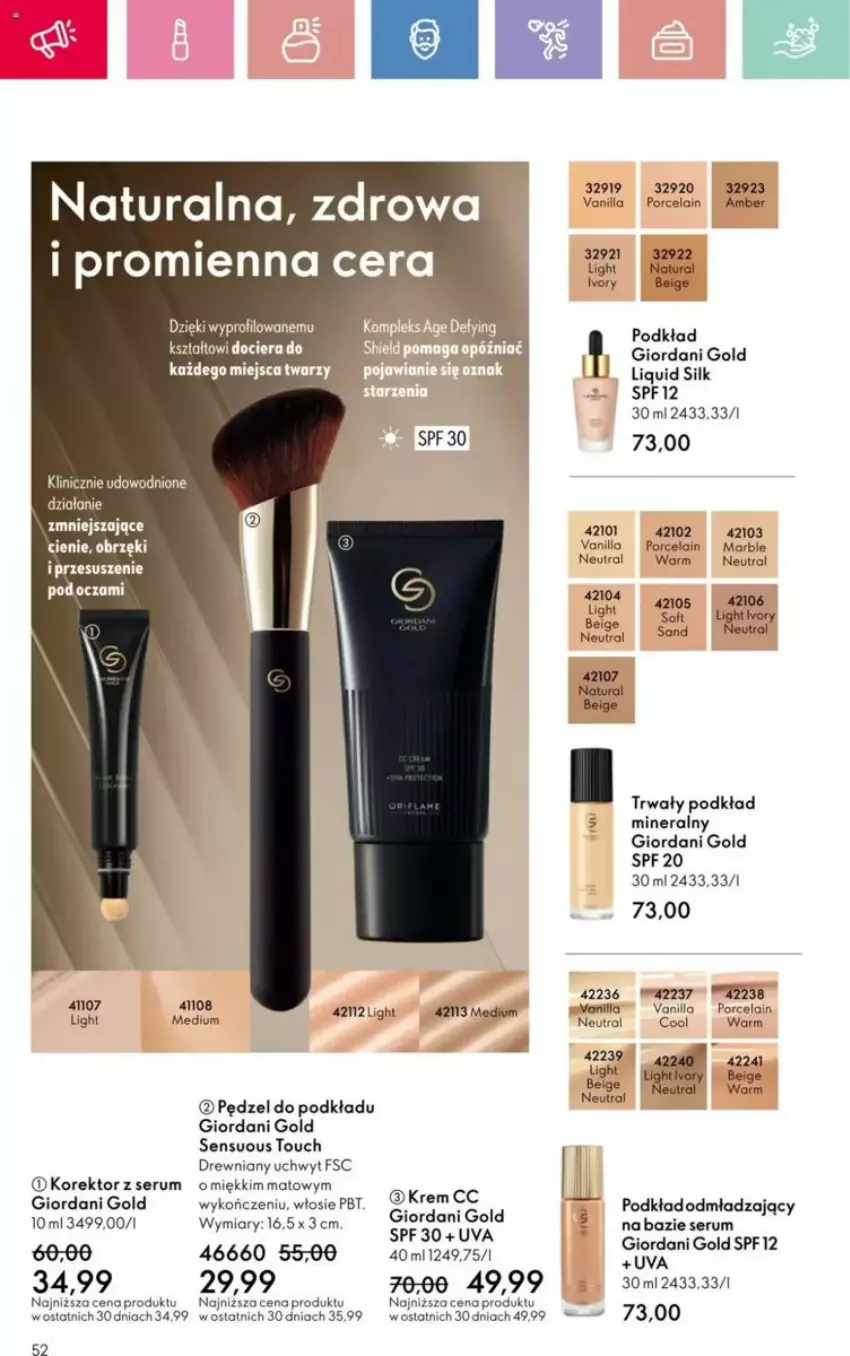 Gazetka promocyjna Oriflame - ważna 23.03 do 12.04.2025 - strona 97 - produkty: Acer, Gin, Giordani Gold, LG, Podkład, Por, Rum, Ser, Serum