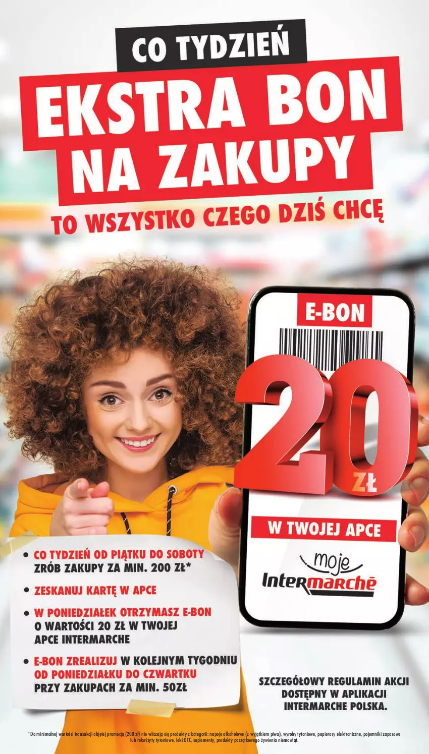Gazetka promocyjna Intermarche - Gazetka promocyjna - ważna 23.04 do 28.04.2026 - strona 20 - produkty: Napoje, Papier, Piwa, Pojemnik, Tran