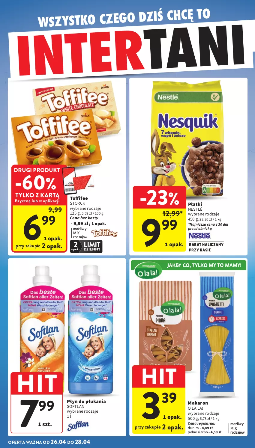 Gazetka promocyjna Intermarche - Gazetka promocyjna - ważna 23.04 do 28.04.2026 - strona 42 - produkty: Makaron, Nestlé, Płyn do płukania, Rum