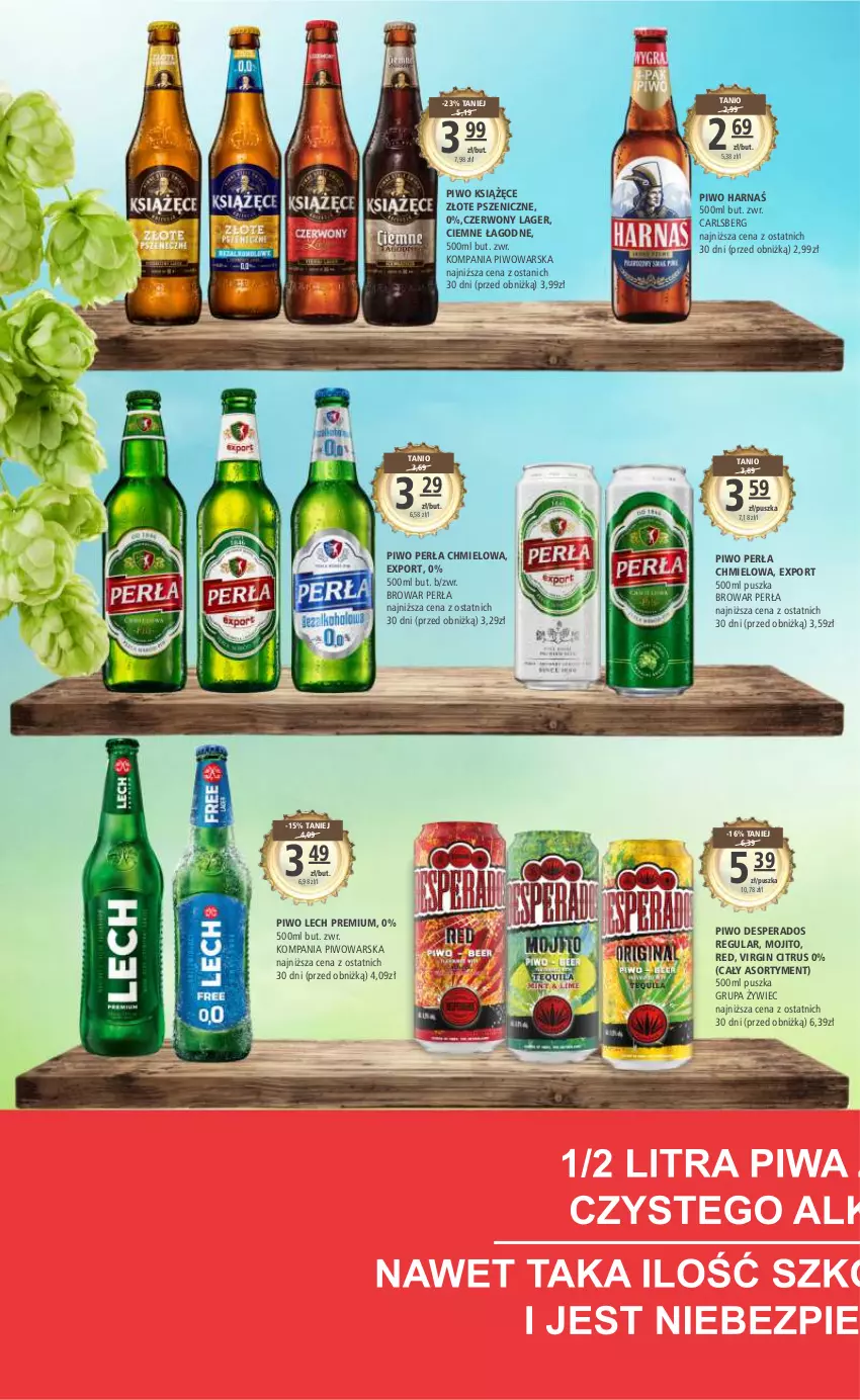 Gazetka promocyjna Arhelan - Gazetka - ważna 02.06 do 11.06.2023 - strona 12 - produkty: Carlsberg, Desperados, Gin, Harnaś, Książęce, Lech Premium, Perła, Piwo, Por