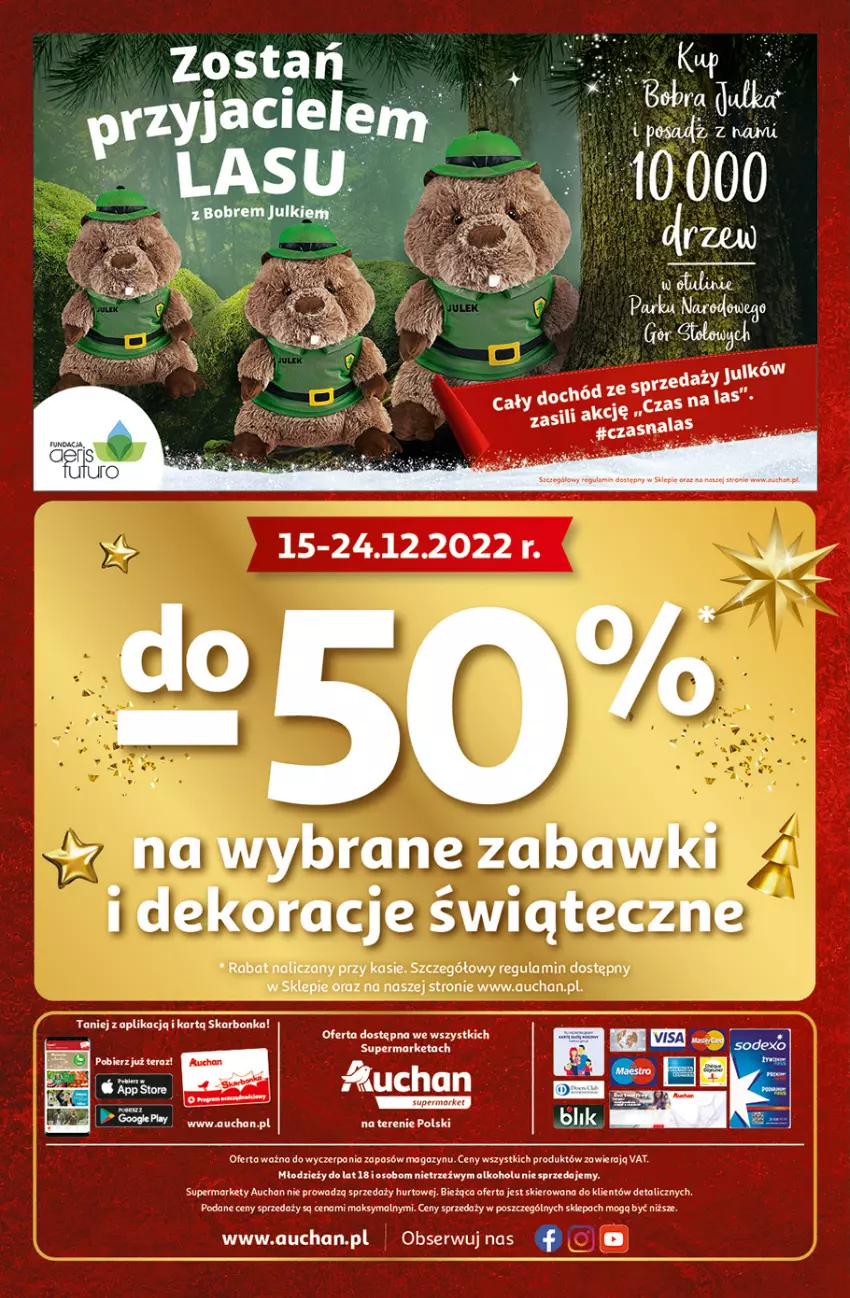 Gazetka promocyjna Auchan - Gazetka Magia Wigilijnego Stołu Auchan Supermarket - ważna 15.12 do 24.12.2022 - strona 12 - produkty: Pur