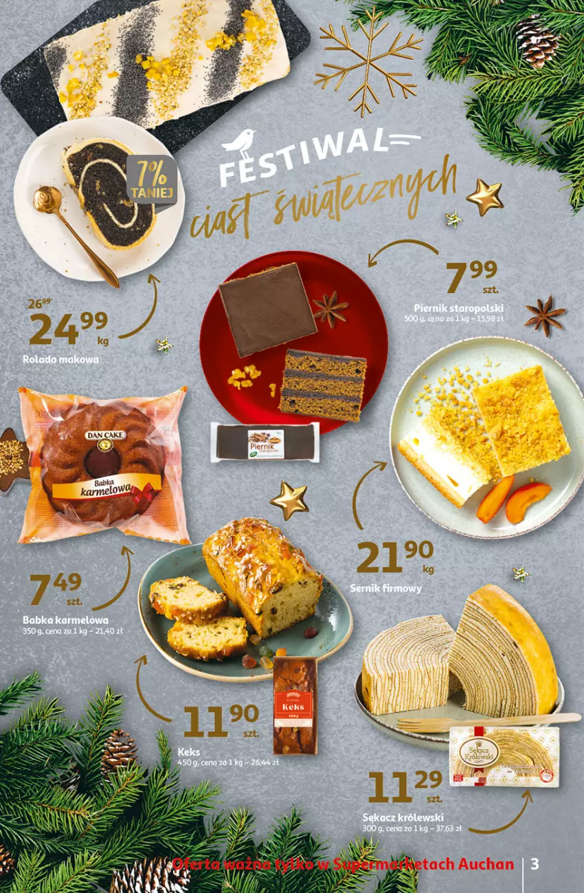 Gazetka promocyjna Auchan - Gazetka Magia Wigilijnego Stołu Auchan Supermarket - ważna 15.12 do 24.12.2022 - strona 3