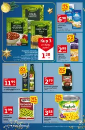 Gazetka promocyjna Auchan - Gazetka Magia Wigilijnego Stołu Auchan Supermarket - Gazetka - ważna od 24.12 do 24.12.2022 - strona 10 - produkty: Makaron, Ser, Gin, Bonduelle, Goliard, Laur, Rolnik, Bazyl, Przyprawa uniwersalna, Vegeta, Pomidory, Groszek, Kukurydza, Fa, Oliwa