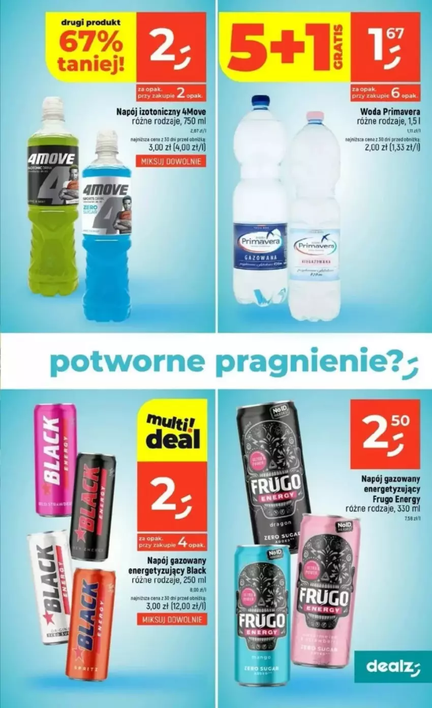 Gazetka promocyjna Dealz - ważna 10.04 do 16.04.2025 - strona 29 - produkty: Fa, Lack, Napój, Napój gazowany, Napój izotoniczny, Prima, Primavera, Woda