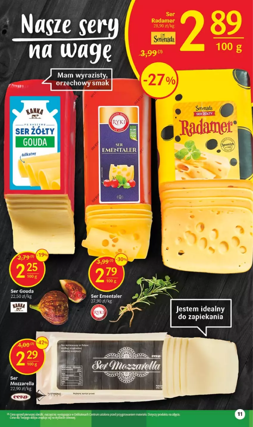 Gazetka promocyjna Delikatesy Centrum - Gazetka DC18 - ważna 11.05 do 17.05.2023 - strona 11 - produkty: Gouda, Mozzarella, Ser