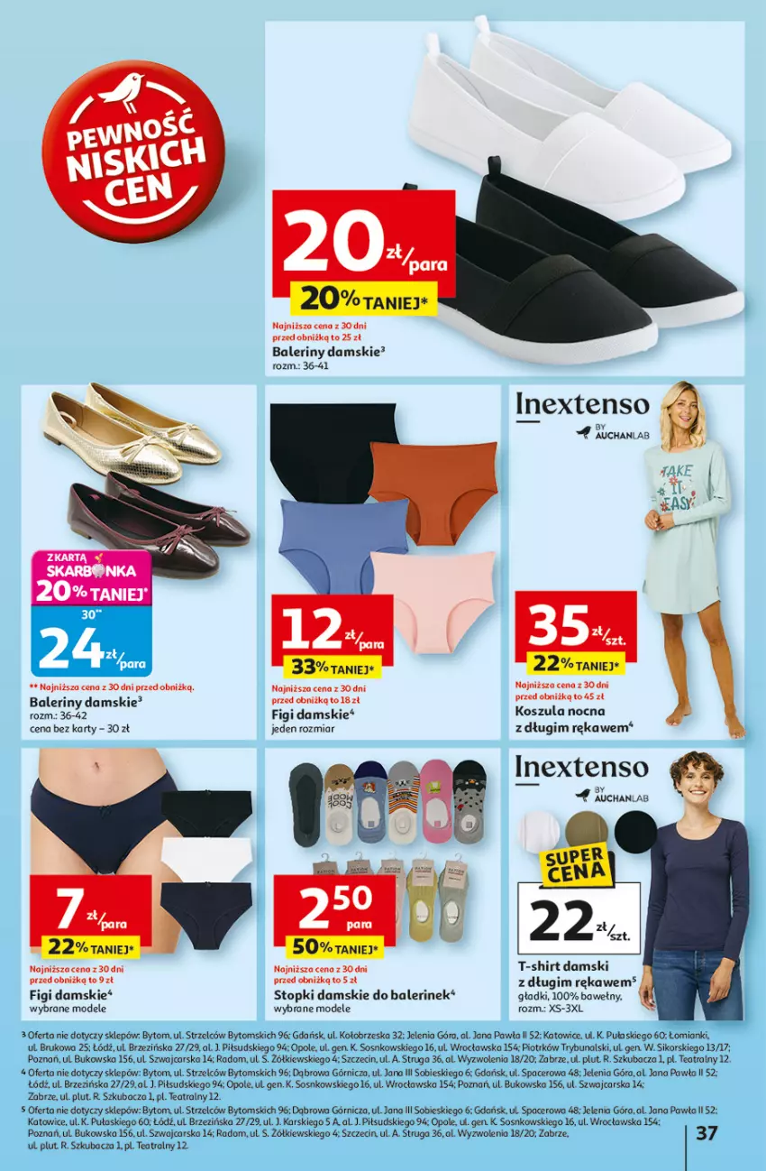 Gazetka promocyjna Auchan - Odlotowe ceny na start szkoły Hipermarket - ważna 04.09 do 10.09.2025 - strona 36 - produkty: Acer, Baleriny, Cars, Figi, Kosz, Koszula, Koszula nocna, Sos, T-shirt, Top