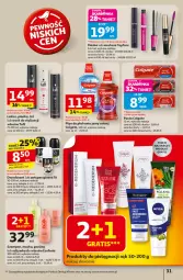 Gazetka promocyjna Auchan - Odlotowe ceny na start szkoły Hipermarket - Gazetka - ważna od 10.09 do 10.09.2025 - strona 31 - produkty: Top, Rum, Gra, Płyn do płukania jamy ustnej, Dezodorant, Maskara, Taft, LANA, Płyn do płukania, Szampon, Peeling, Odżywka, Colgate, Maska, Antyperspirant, LG, Fa