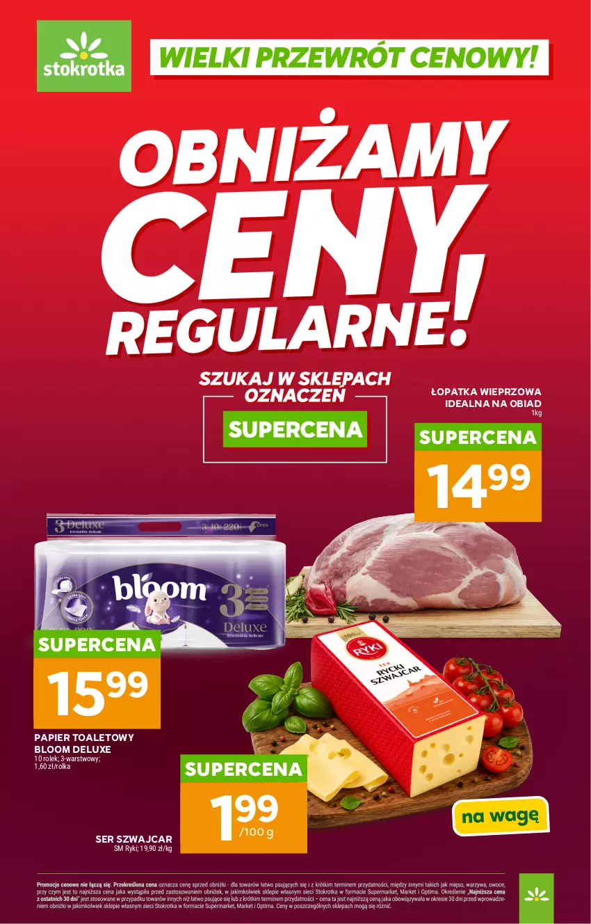 Gazetka promocyjna Stokrotka - Wielki przewrót cenowy! - ważna 14.05 do 30.09.2026 - strona 1 - produkty: Papier, Papier toaletowy, Ser