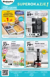 Gazetka promocyjna Biedronka - Okazje - Gazetka - ważna od 18.01 do 18.01.2025 - strona 40 - produkty: Blender ręczny, Blender, Kosz, Pojemnik, Regał