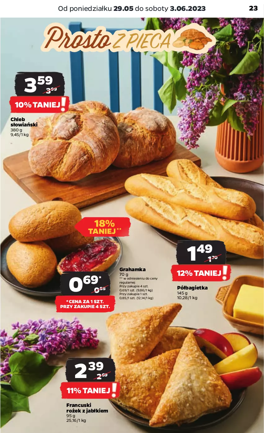 Gazetka promocyjna Netto - Artykuły spożywcze - ważna 29.05 do 03.06.2023 - strona 23 - produkty: Bagietka, Chleb, Gra, Półbagietka