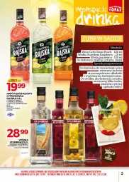 Gazetka promocyjna Topaz - Gazetka - Gazetka - ważna od 31.07 do 31.07.2021 - strona 5 - produkty: Gin, Cytryny, Maliny, Wódka, Woda gazowana, Cytrusówka Rajska, Kieliszek, Woda, Wino, Mango, Napój, Carlo Rossi, Mięta, Grejpfrut