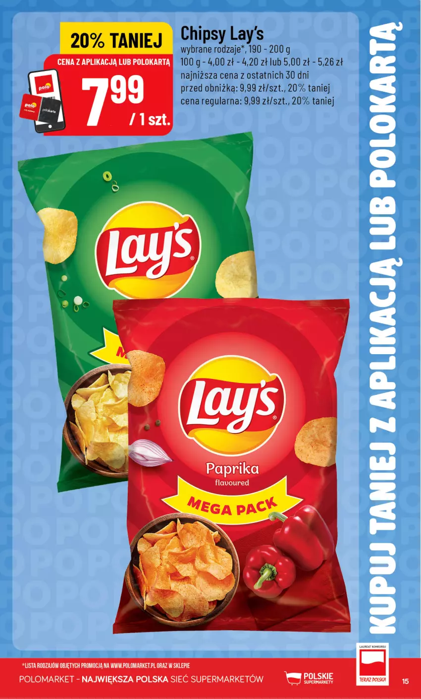 Gazetka promocyjna PoloMarket - Katalog Kupuj taniej z POLOappką - ważna 05.08 do 11.08.2026 - strona 15 - produkty: Chipsy, Tera