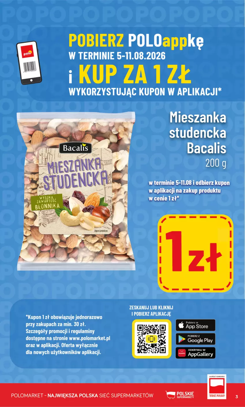 Gazetka promocyjna PoloMarket - Katalog Kupuj taniej z POLOappką - ważna 05.08 do 11.08.2026 - strona 3 - produkty: Mieszanka studencka