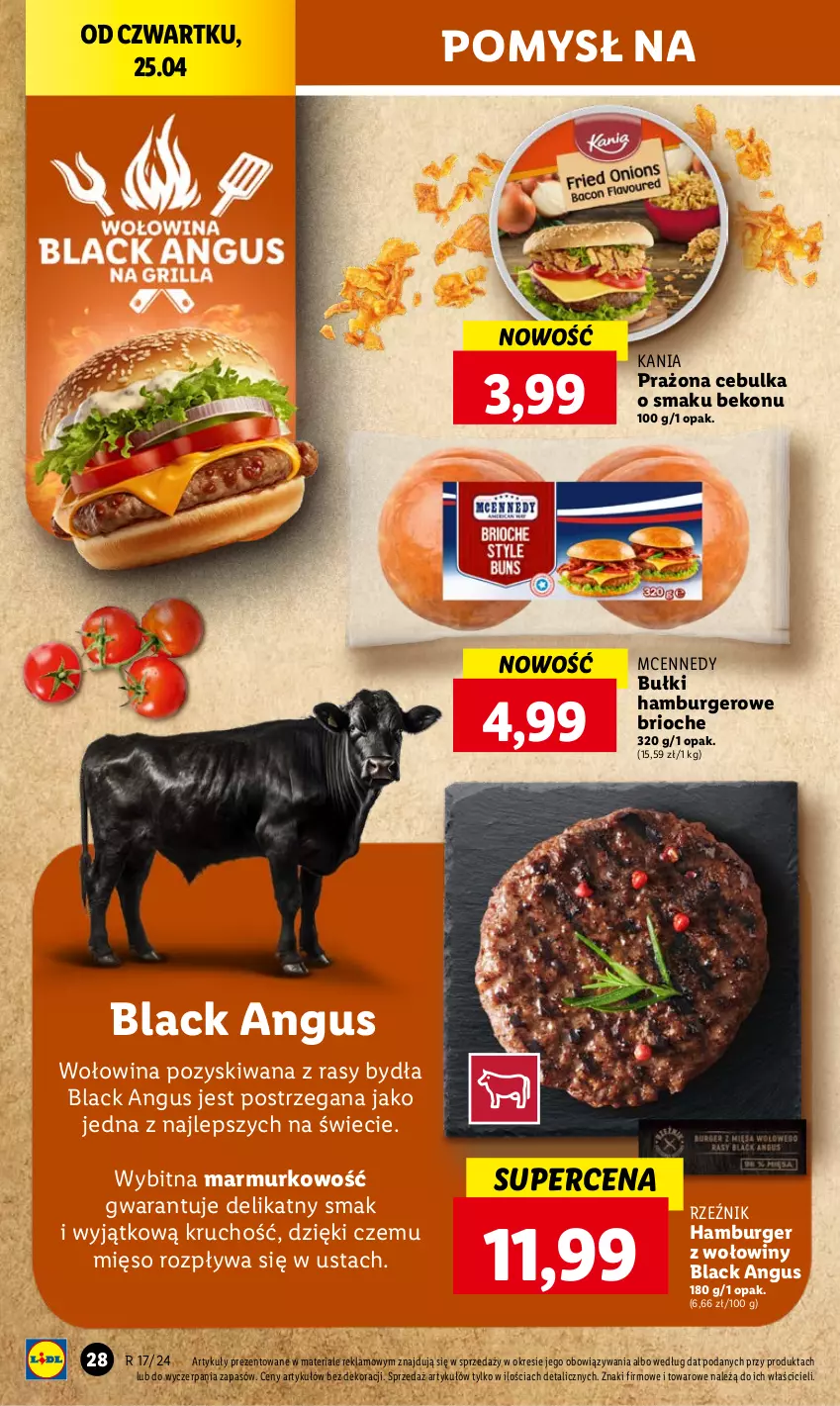 Gazetka promocyjna Lidl - GAZETKA - ważna 25.04 do 28.04.2024 - strona 30 - produkty: Beko, Burger, Hamburger, Lack, Mięso, Wołowina