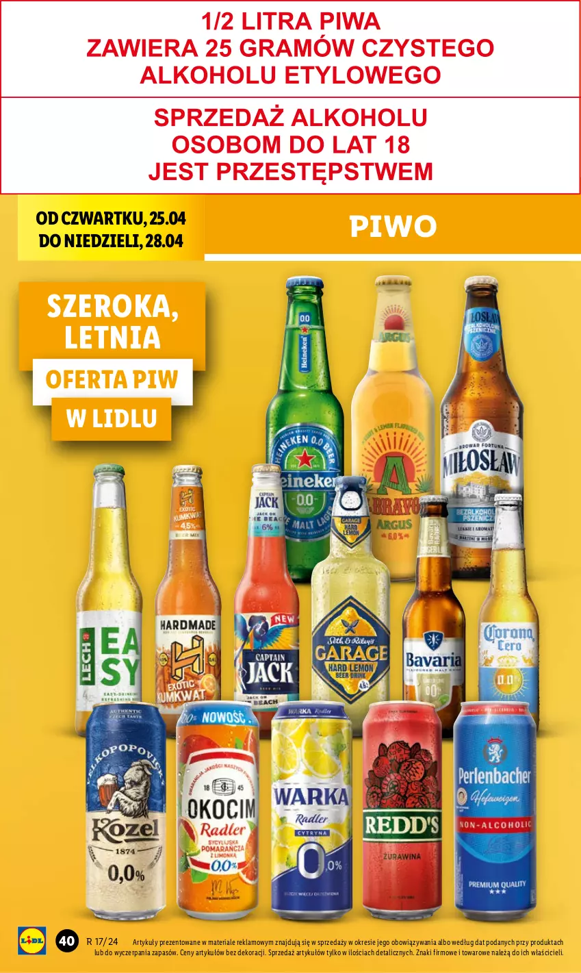 Gazetka promocyjna Lidl - GAZETKA - ważna 25.04 do 28.04.2024 - strona 42 - produkty: Piwo