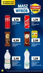 Gazetka promocyjna Lidl - GAZETKA - Gazetka - ważna od 28.04 do 28.04.2024 - strona 52 - produkty: Mus, Coca-Cola, Wazon, Lody, Muszynianka, Napój gazowany, Woda mineralna, Woda, Napój, Magnez