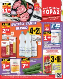 Gazetka promocyjna Topaz - Gazetka - Gazetka - ważna od 26.03 do 26.03.2025 - strona 1 - produkty: Makaron, Mus, Cukier, Królewski, Karkówka wieprzowa, Tera, Szyna, Woda, Waga