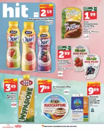 Gazetka promocyjna Topaz - Gazetka - Gazetka - ważna od 26.03 do 26.03.2025 - strona 10 - produkty: Serek wiejski, Top, Ser, Piątnica, Jogurt, Mlekovita, Mascarpone, Napój jogurtowy, Serek homogenizowany, Dada, Serek, Vita C, Napój, Mleko
