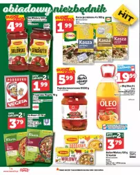 Gazetka promocyjna Topaz - Gazetka - Gazetka - ważna od 26.03 do 26.03.2025 - strona 14 - produkty: Top, Sos, Ser, Por, Kasza jęczmienna, Papryka, Bulion, Winiary, Stek, Lion, Rosół, Spaghetti, Cenos, Kasza, Oleo, Olej, Knorr