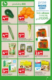 Gazetka promocyjna Auchan - przeNISKIE CENY Jedz zdrowo i czuj się przepięknie Hipermarkety - Gazetka - ważna od 16.03 do 16.03.2022 - strona 5 - produkty: Mandarynki, Kalafior, Sok, Roszponka, Ogórek, Rukola, Seler naciowy, Chleb, Groszek