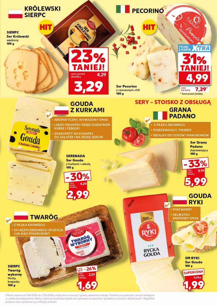Gazetka promocyjna Kaufland - Mocny Start - ważna 15.06 do 17.06.2026 - strona 15 - produkty: Gouda, Gra, Królewski, Makaron, Pecorino, Sałat, Ser, Sos, Twaróg
