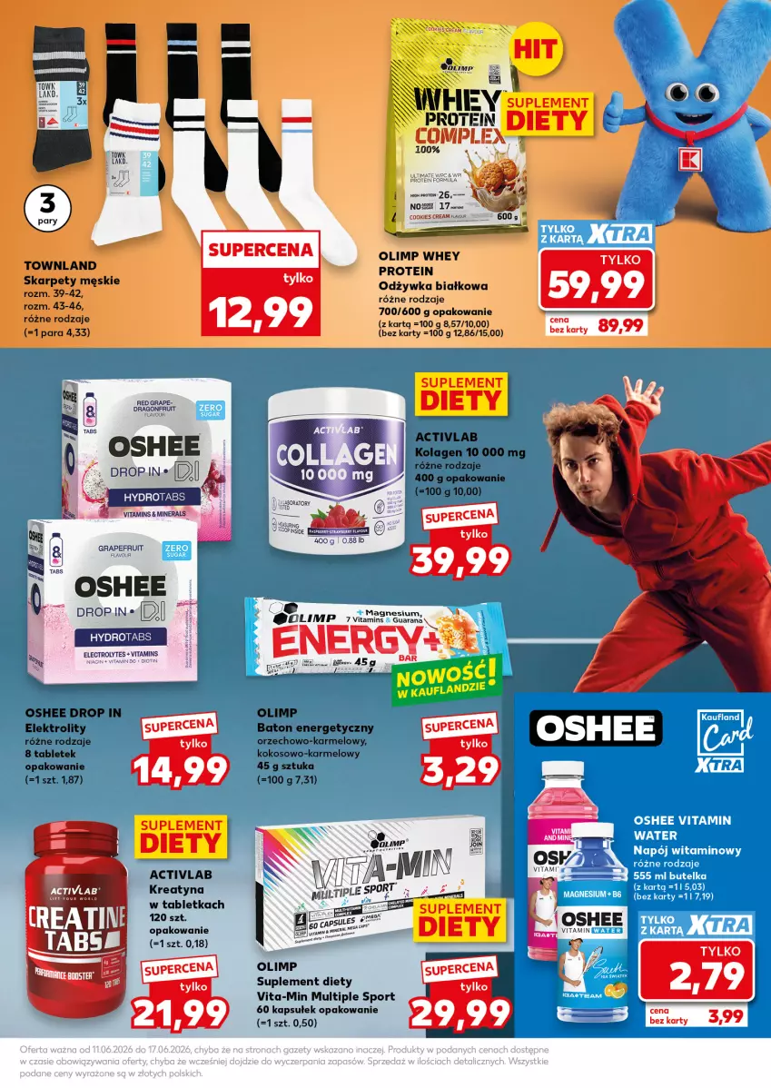 Gazetka promocyjna Kaufland - Mocny Start - ważna 15.06 do 17.06.2026 - strona 23 - produkty: Baton, Gra, Kokos, Kolagen, Oshee, Por, Sport, Suplement diety, Tablet, Vita-Min