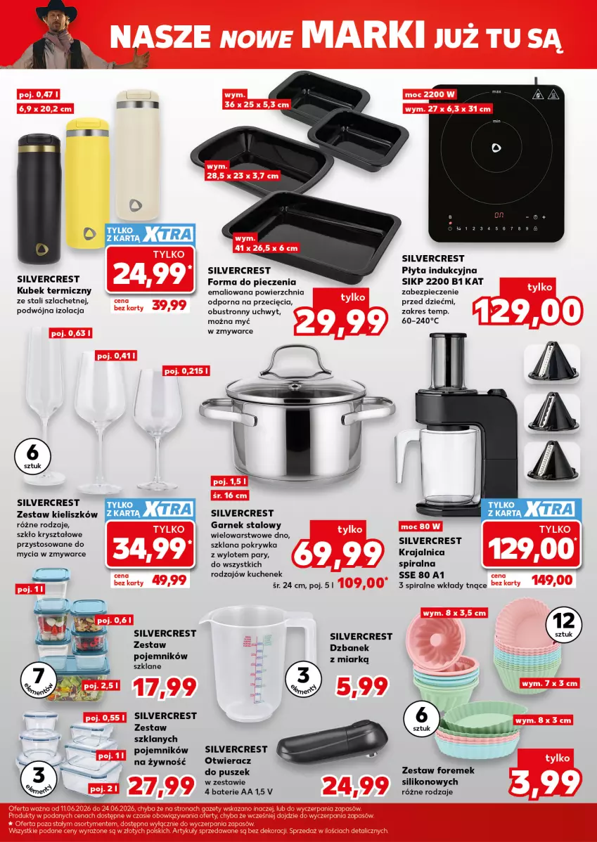 Gazetka promocyjna Kaufland - Mocny Start - ważna 15.06 do 17.06.2026 - strona 27 - produkty: Dzbanek, Forma do pieczenia, Garnek, Kubek, Kubek termiczny, LANA, Otwieracz, Piec, Płyta, Płyta indukcyjna, Pojemnik, Por, Silvercrest
