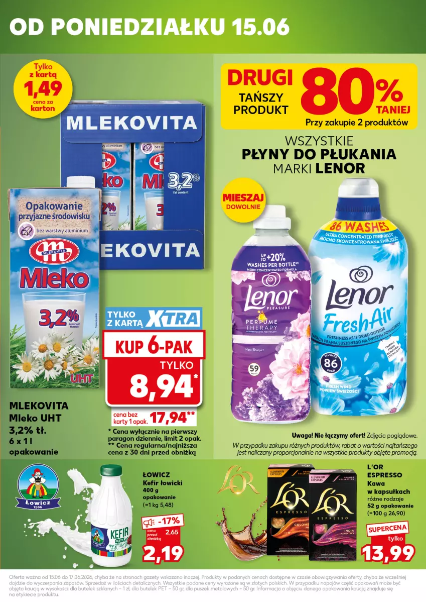 Gazetka promocyjna Kaufland - Mocny Start - ważna 15.06 do 17.06.2026 - strona 3 - produkty: Gry, Kawa, Kefir, Lenor, Mleko, Mlekovita, Por, Waga