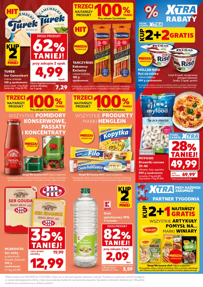 Gazetka promocyjna Kaufland - Mocny Start - ważna 15.06 do 17.06.2026 - strona 9 - produkty: Frozen, Kabanos, Owoce, Por, Ser, Sok, Tarczyński, Waga, Winiary