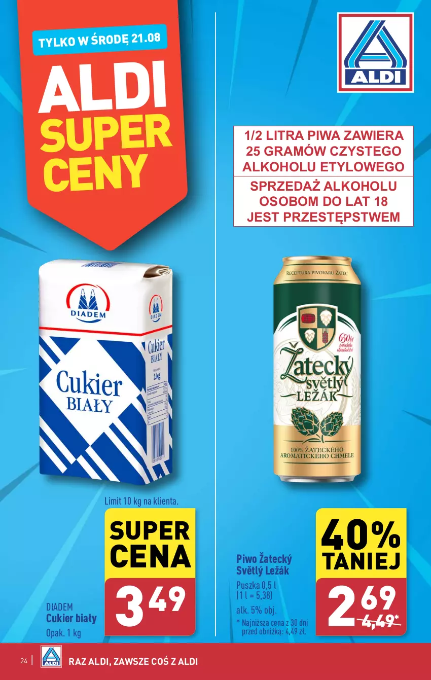 Gazetka promocyjna Aldi - Pełna oferta - ważna 19.08 do 25.08.2024 - strona 24 - produkty: Cukier, Gra, Piwa, Piwo