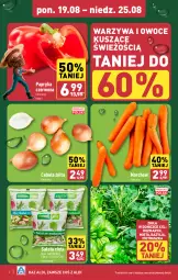 Gazetka promocyjna Aldi - Pełna oferta - Gazetka - ważna od 25.08 do 25.08.2024 - strona 2 - produkty: Cebula, Warzywa, Pietruszka, Papryka czerwona, Zioła w doniczce, Papryka, Warzywa i owoce, Sałat, Bazyl, Owoce, Bazylia, Mięta