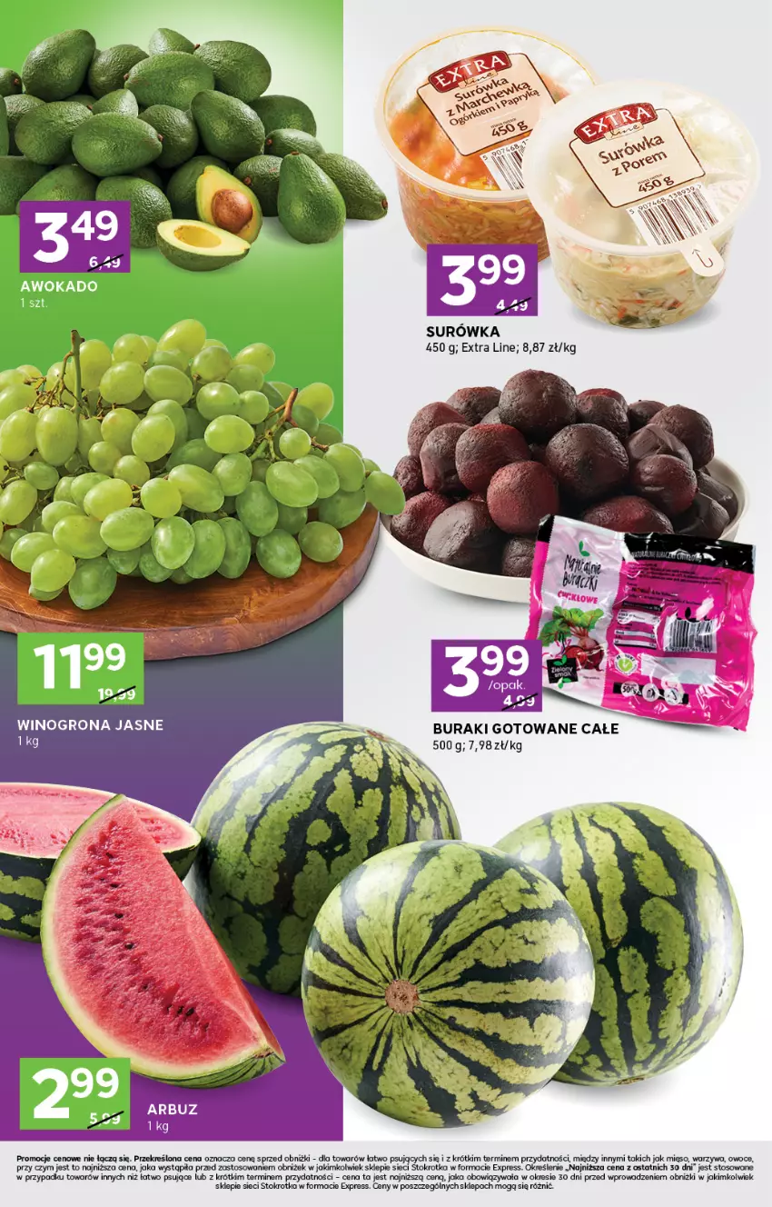 Gazetka promocyjna Stokrotka - Stokrotka Express - ważna 10.07 do 16.07.2025 - strona 2 - produkty: Buraki, Mięso, Owoce, Warzywa, Wino, Winogrona