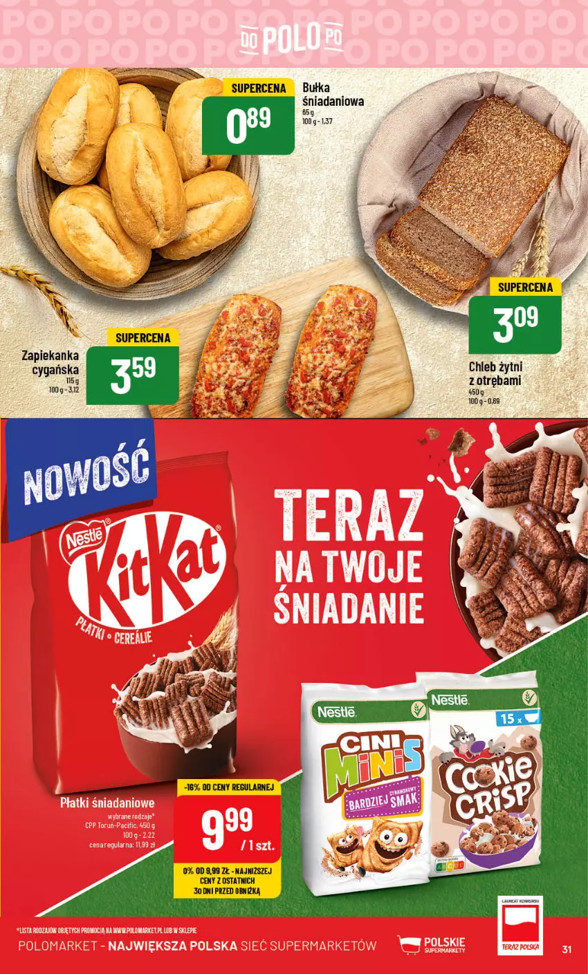 Gazetka promocyjna PoloMarket - Gazetka pomocyjna - ważna 04.10 do 10.10.2023 - strona 31 - produkty: Bułka, Chleb, Danio