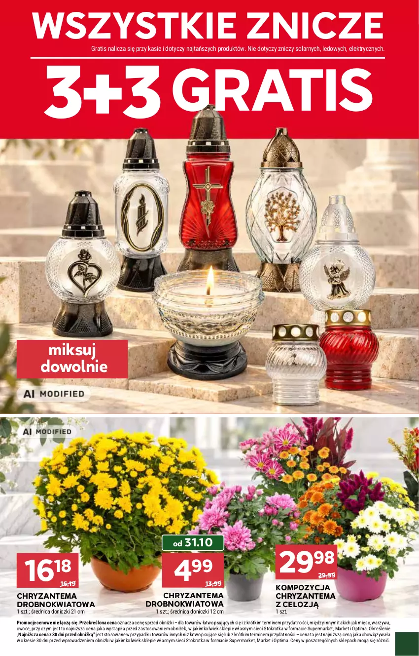 Gazetka promocyjna Stokrotka - Supermarket - ważna 29.10 do 04.11.2026 - strona 10 - produkty: Chryzantema, Gra, Mięso, Optima, Owoce, Warzywa, Znicz