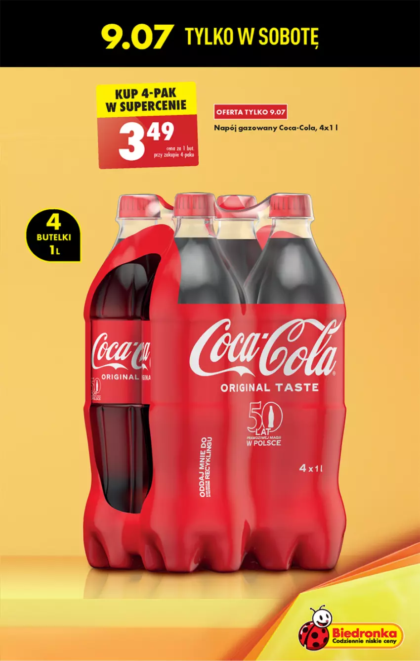 Gazetka promocyjna Biedronka - ważna 07.07 do 13.07.2022 - strona 5 - produkty: Coca-Cola, Napój, Napój gazowany