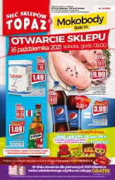 Gazetka promocyjna Topaz - Gazetka - Gazetka - ważna od 20.10 do 20.10.2021 - strona 1 - produkty: Kurczak, Top, Cukier, Body, KOBO, Torba, Waga