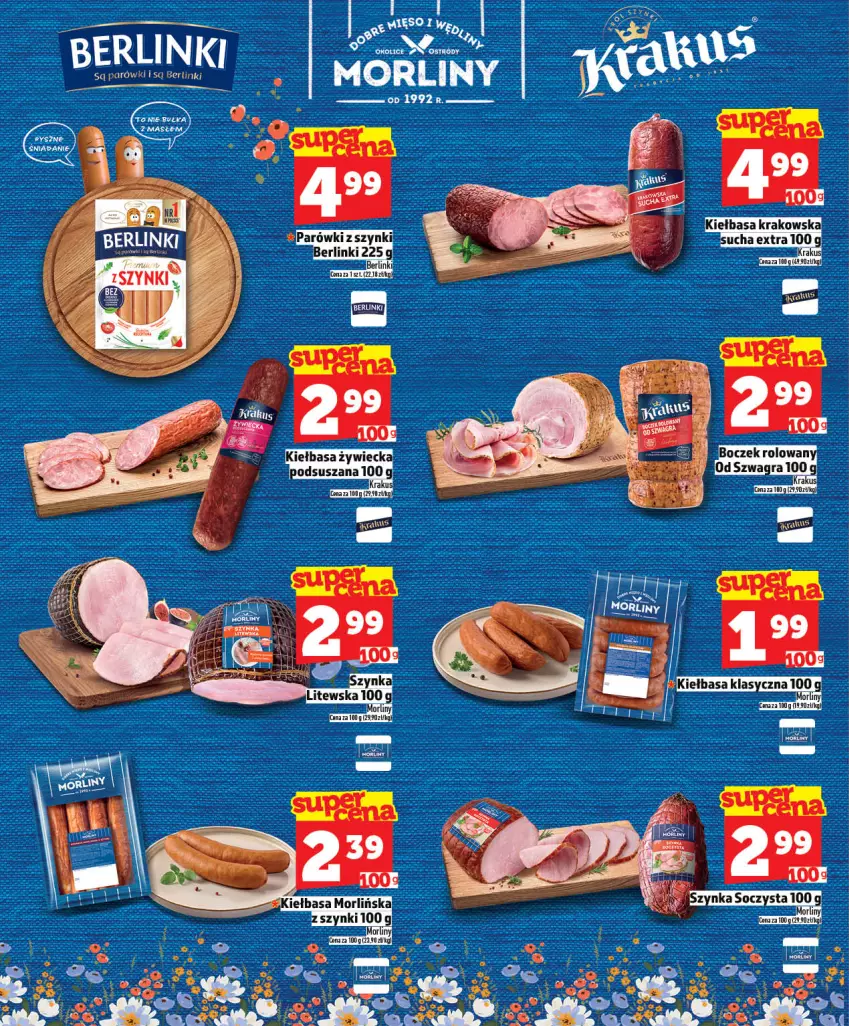Gazetka promocyjna Topaz - Gazetka - ważna 21.05 do 27.05.2026 - strona 14 - produkty: Berlinki, Gra, Kiełbasa, Parówki