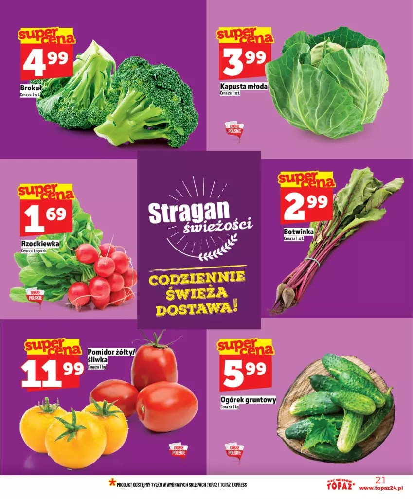 Gazetka promocyjna Topaz - Gazetka - ważna 21.05 do 27.05.2026 - strona 21 - produkty: Grunt, Ogórek, Top