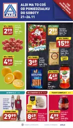 Gazetka promocyjna Aldi - Pełny katalog - Gazetka - ważna od 26.11 do 26.11.2022 - strona 1 - produkty: Kurczak, Sos, Gra, Borówka, Parówki, Mięsne specjały, Pomarańcze, Morliny, Lavazza, Pocopiano, Berlinki, Pomidory, Piżama, Kalendarz, Kalendarz adwentowy, Queentex, Fa