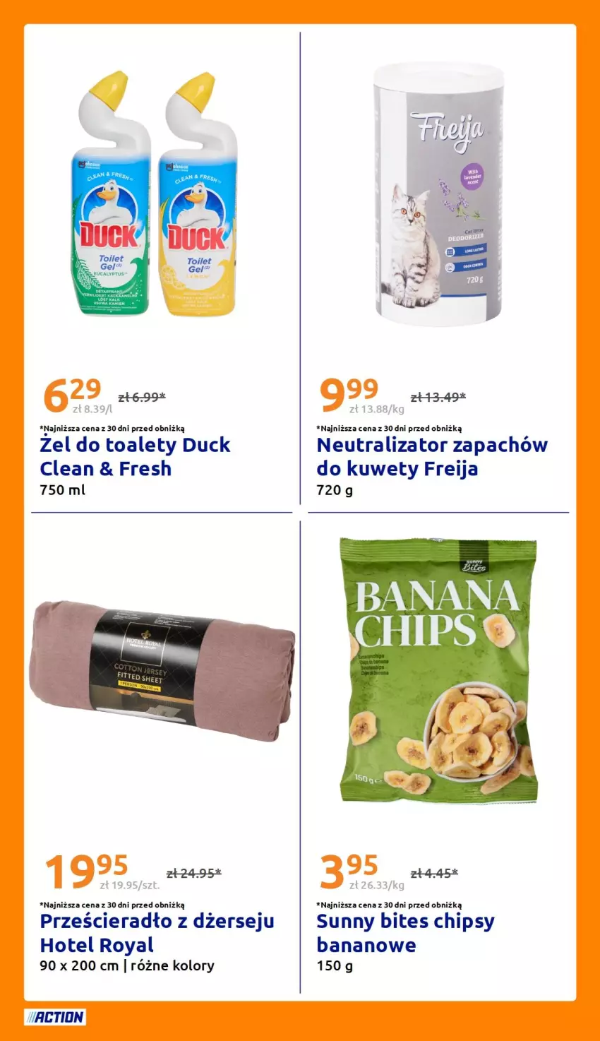 Gazetka promocyjna Action - Gazetka tydzień 35 2026 - ważna 26.08 do 01.09.2026 - strona 22 - produkty: Chipsy, Duck, Prześcieradło