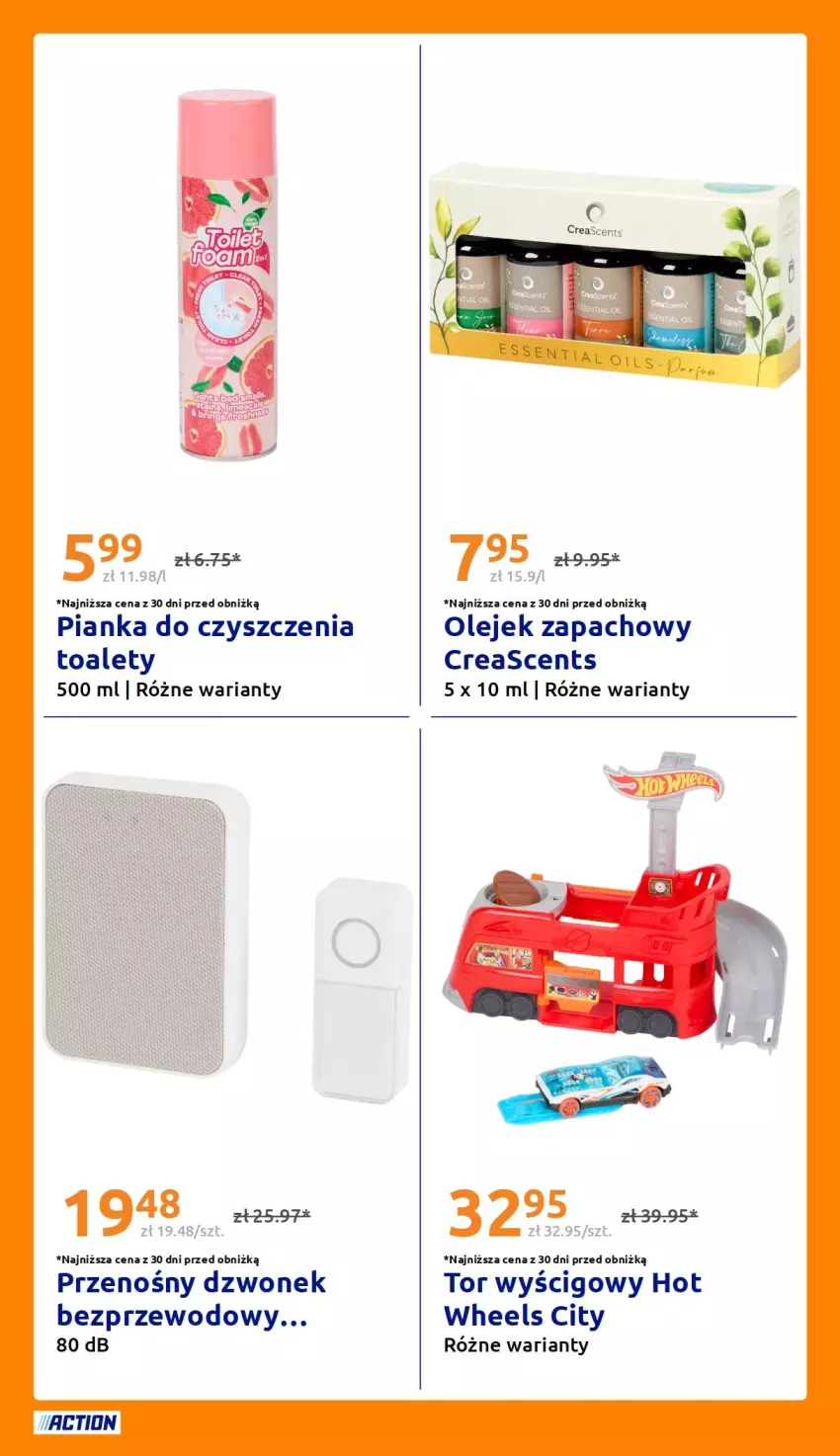 Gazetka promocyjna Action - Gazetka tydzień 35 2026 - ważna 26.08 do 01.09.2026 - strona 28 - produkty: Dzwonek, Olej, Pianka do czyszczenia, Sos, Tor wyścigowy