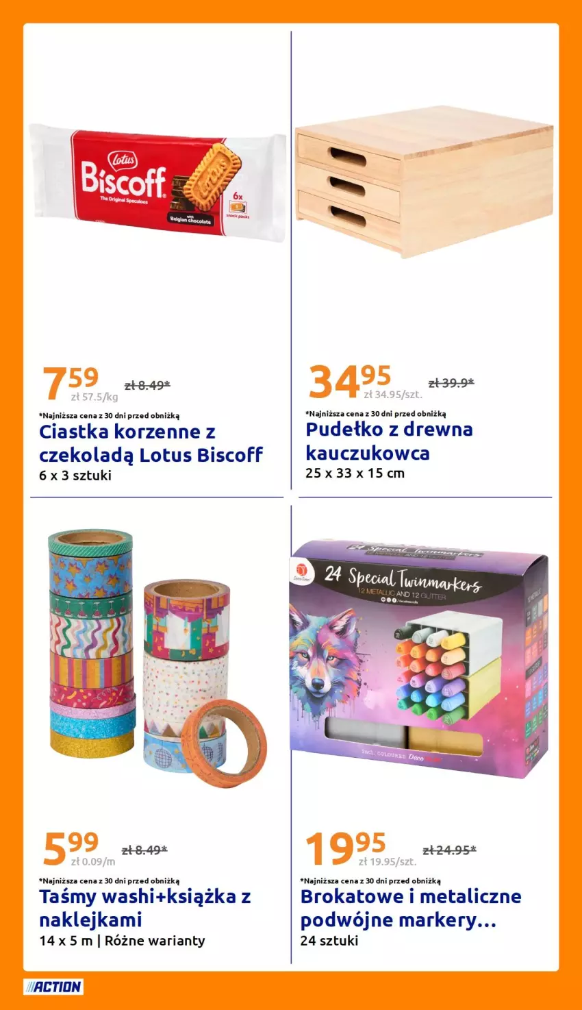 Gazetka promocyjna Action - Gazetka tydzień 35 2026 - ważna 26.08 do 01.09.2026 - strona 31 - produkty: Ciastka, Klej, Książka, Marker