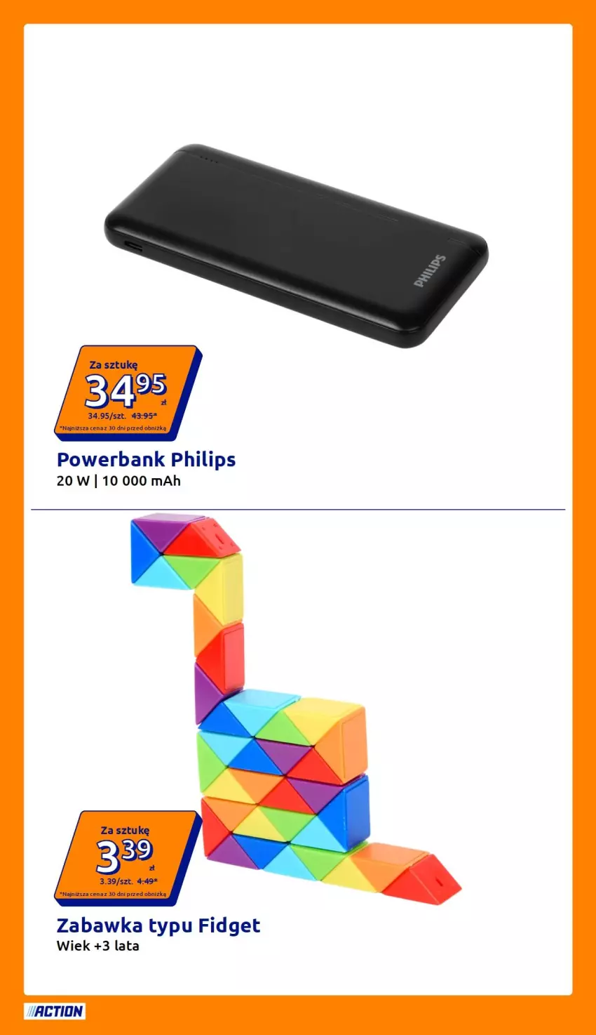 Gazetka promocyjna Action - Gazetka tydzień 35 2026 - ważna 26.08 do 01.09.2026 - strona 4 - produkty: Philips, Powerbank, Zabawka