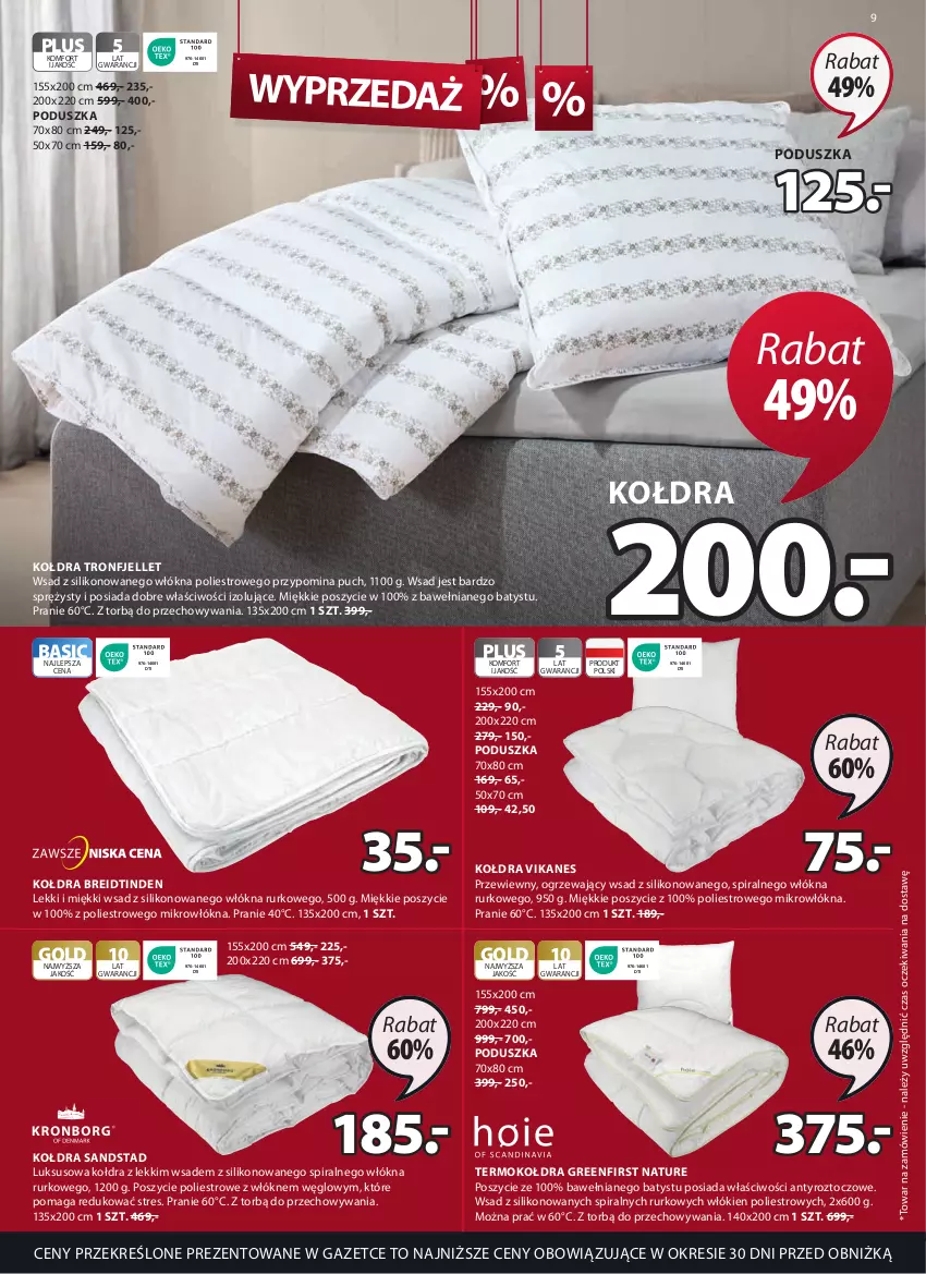 Gazetka promocyjna Jysk - Oferta tygodnia - ważna 26.07 do 29.08.2023 - strona 10 - produkty: Kołdra, Poduszka, Termokołdra