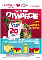 Gazetka promocyjna Carrefour - Gazetka Wielkie Otwarcie Market Lubin - Gazetka - ważna od 24.09 do 24.09.2022 - strona 1 - produkty: Piwa, Piec, Rum, Gra, Telefon, Papier, Rama