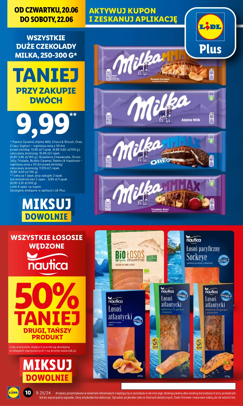 Gazetka promocyjna Lidl - GAZETKA - ważna 20.06 do 22.06.2024 - strona 10 - produkty: Milka, Oreo, Sos