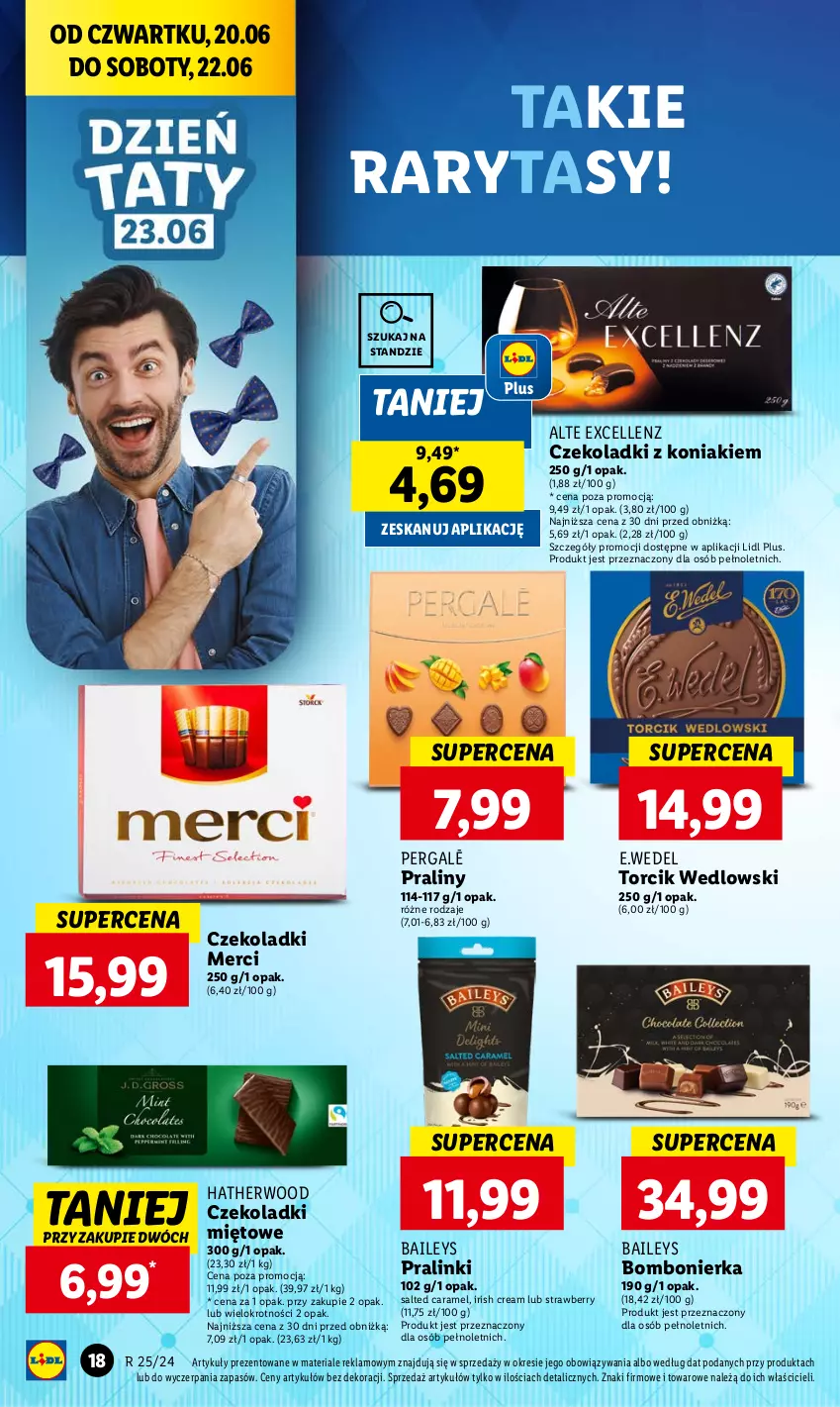 Gazetka promocyjna Lidl - GAZETKA - ważna 20.06 do 22.06.2024 - strona 22 - produkty: Merci, Praliny